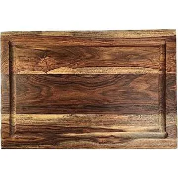 Simply Bamboo Brown Large Organic Hardwood Cutting Board