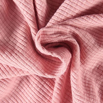 Roselux Long Sleeve Scoop Neck Ribbed Knit Shirt for Women