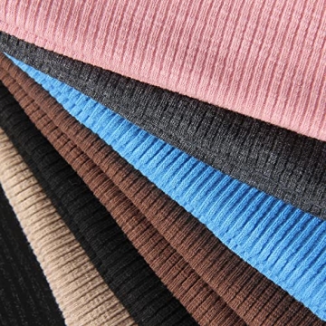 Roselux Long Sleeve Scoop Neck Ribbed Knit Shirt for Women