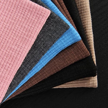 Roselux Long Sleeve Scoop Neck Ribbed Knit Shirt for Women