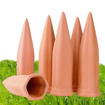 Terracotta Plant Watering Stakes Eco-Friendly Solution