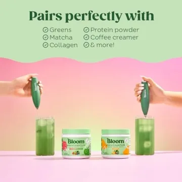 Bloom Nutrition Hand Frother for Blending Drinks Easily