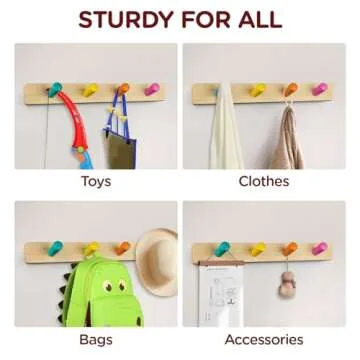 Monläurd Kids Coat Rack - Fun & Functional Organization