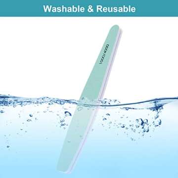 Diesisa 15pcs 1000/4000 Grit Nail Files for Natural Nails, Emery Boards for Natural Files, Double-Sided Nail Buffering Manicure Pedicure Nail Supplies Tools for Toenail Fingernail for Home & Salon