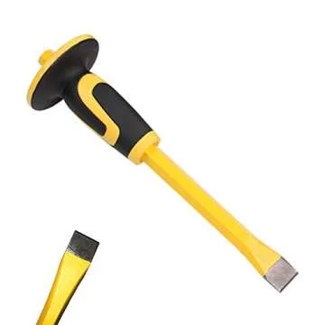 Mason Chisel with Hand Guard - 12" Heavy Duty Tool