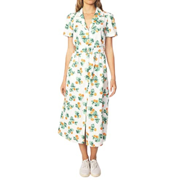 WeWoreWhat Womens Dresses, Womens Fashion 2022 Dresses Sundress Day Dress White Linen Shirt Dress, M...