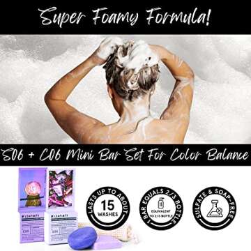 Leafinty Solid Shampoo & Conditioner Bars for Blondes