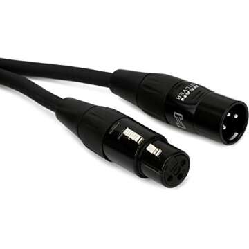 Hosa HMIC-003 REAN XLR3F to XLR3M Pro Microphone Cable, 3 Feet