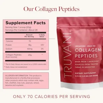 Truvani Hydrolyzed Collagen Peptides | 20g Collagen | Unflavored