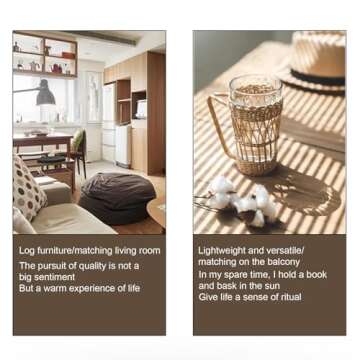 EXTICK Table for Living, Table, Low Square Coffee Table, Wood Coffee Table with Farmhouse Wood Tabletop, for Living Room Easy Assembly 90 * 90 * 35cm