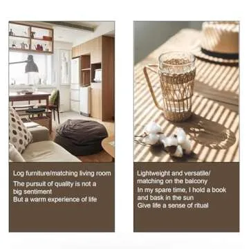 EXTICK Table for Living, Table, Low Square Coffee Table, Wood Coffee Table with Farmhouse Wood Tabletop, for Living Room Easy Assembly 90 * 90 * 35cm