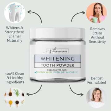 Living Well with Dr. Michelle - Cool Mint Tooth Powder for Whitening & Enamel Health
