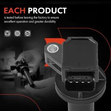 A-Premium Ignition Coil Pack Set of 4 Compatible with Toyota Matrix 2003-2008, Corolla 1999-2008, Celica 2000-2005, Chevrolet Prizm 1999-2002, Pontiac Vibe 2003-2008, for L4 1.8L Engine