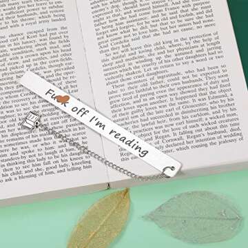 Funny Bookmarks for Women Book Accessories for Reading Lovers Reader Bookmarks for Book Lovers Birthday Gifts for Writers Women Teens Boys Girls Inspirational Valentines Stocking Stuffers for Adults