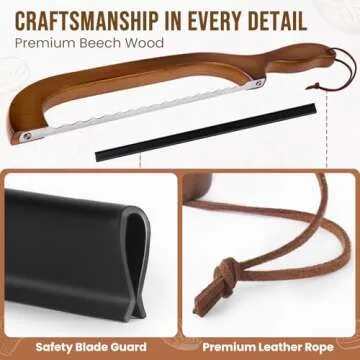 Premium 2 Pack Wooden Bread Slicer for All Bakers