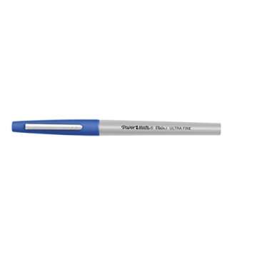 Papermate Flair Porous Point Stick Free-Flowing Liquid Pens, Blue Ink, Ultra Fine Point, Dozen, DZ - PAP8310152
