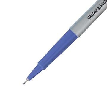 Papermate Flair Porous Point Stick Free-Flowing Liquid Pens, Blue Ink, Ultra Fine Point, Dozen, DZ - PAP8310152