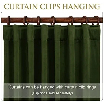 StangH Velvet Curtains 90" Room Darkening Panels