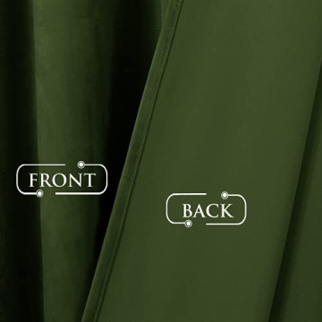 StangH Velvet Curtains 90" Room Darkening Panels