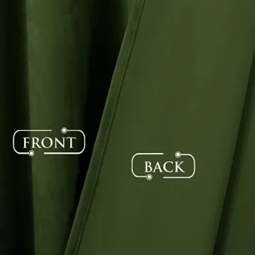 StangH Velvet Curtains 90" Room Darkening Panels