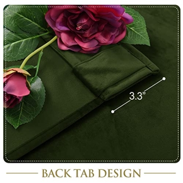StangH Velvet Curtains 90" Room Darkening Panels