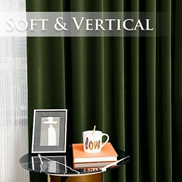 StangH Velvet Curtains 90" Room Darkening Panels