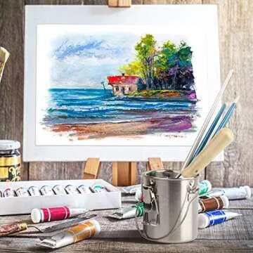 MyLifeUNIT Paint Brush Cleaner - Durable Stainless Steel Holder