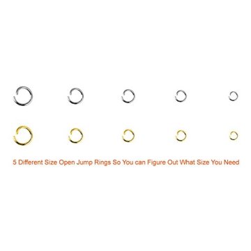 Paxcoo 1200Pcs Jewelry Jump Rings & Findings Kit