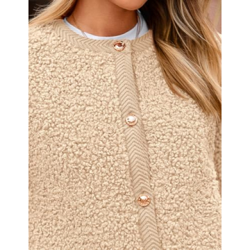 Stylish PRETTYGARDEN Faux Fur Shearling Coat for Women