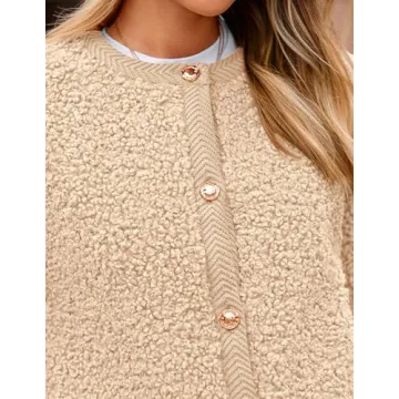 Stylish PRETTYGARDEN Faux Fur Shearling Coat for Women