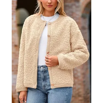 Stylish PRETTYGARDEN Faux Fur Shearling Coat for Women