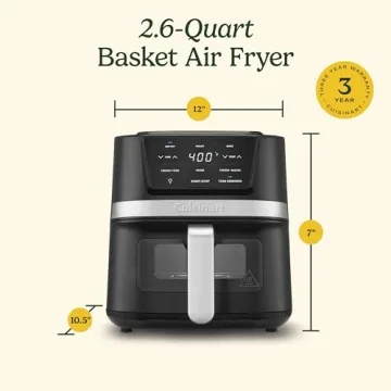Cuisinart 2.6-Qt Air Fryer Oven with 3 Cooking Modes