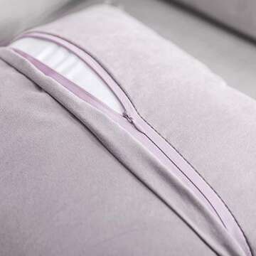 MIULEE Pack of 2 Decorative Purple Faux Fur Throw Pillow Covers Super Soft Faux Feather Pillow Cases Luxious Cushion Covers for Sofa Bedroom 18x18 Inch 45x45 cm