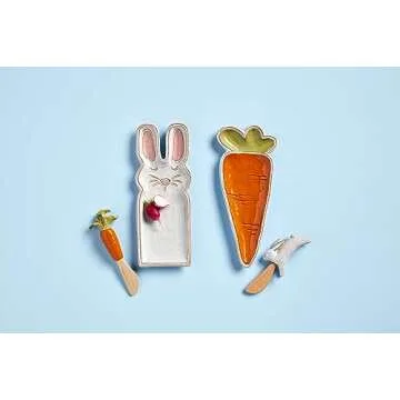 Mud Pie Easter Everything Plate Set - Bunny Design