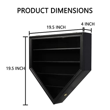 DisplayGifts Baseball Display Case for Collectors with 21 Slots
