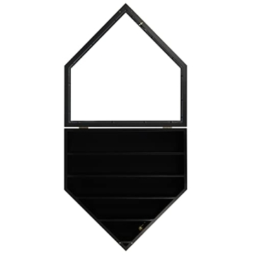 DisplayGifts Baseball Display Case for Collectors with 21 Slots