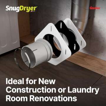 Gardus SnugDryer Space-Saving Vent Kit for New Homes