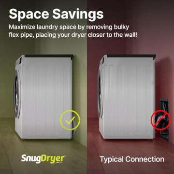 Gardus SnugDryer Space-Saving Vent Kit for New Homes