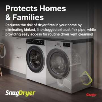 Gardus SnugDryer Space-Saving Vent Kit for New Homes