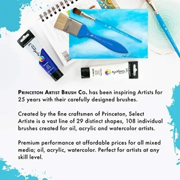 Princeton Select Artiste Brush Set for Acrylic, Oil, and Watercolor