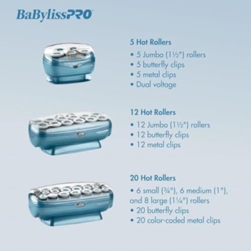 BaBylissPRO Jumbo Hot Rollers for Gorgeous Curls