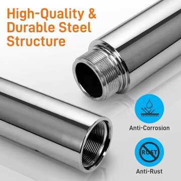 SereneLife Professional Upgrade Spinning Dance Pole - Portable & Removable Stripper Fitness Pole, Adjustable & Smooth Connection, Great for Training & Exercise