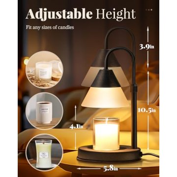 Dimmable Candle Warmer Lamp with Timer for Home
