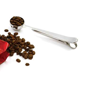 Norpro Coffee Scoop with Bag Clip Stainless Steel 1.5 tbsp 7.5" x 1.5" x .75"