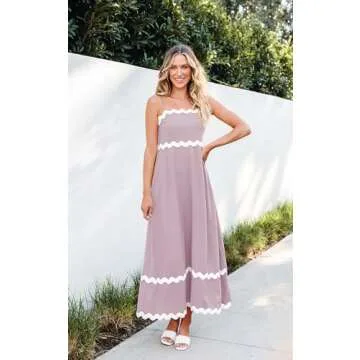 Angashion Women Summer Maxi Dress - Stylish Versatile Beachwear