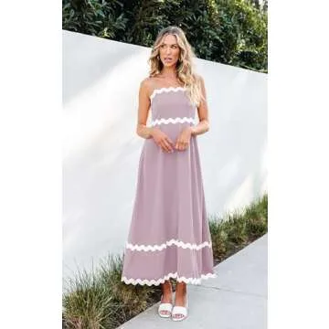 Angashion Women Summer Maxi Dress - Stylish Versatile Beachwear