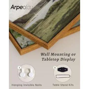 ARPEOTCY Vintage Wall Art - Quiet Deer on The Mountain