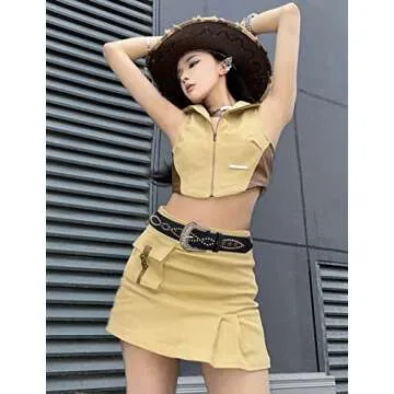 TOPACC Women's Western Belt Stylish Adjustable Vegan-Friendly