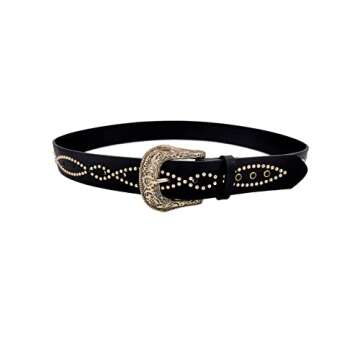 TOPACC Women's Western Belt Stylish Adjustable Vegan-Friendly