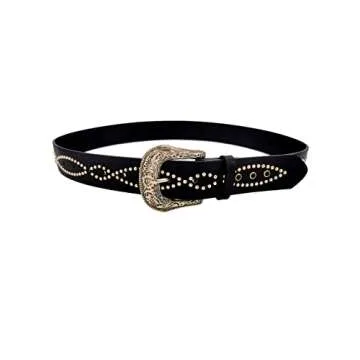 TOPACC Women's Western Belt Stylish Adjustable Vegan-Friendly